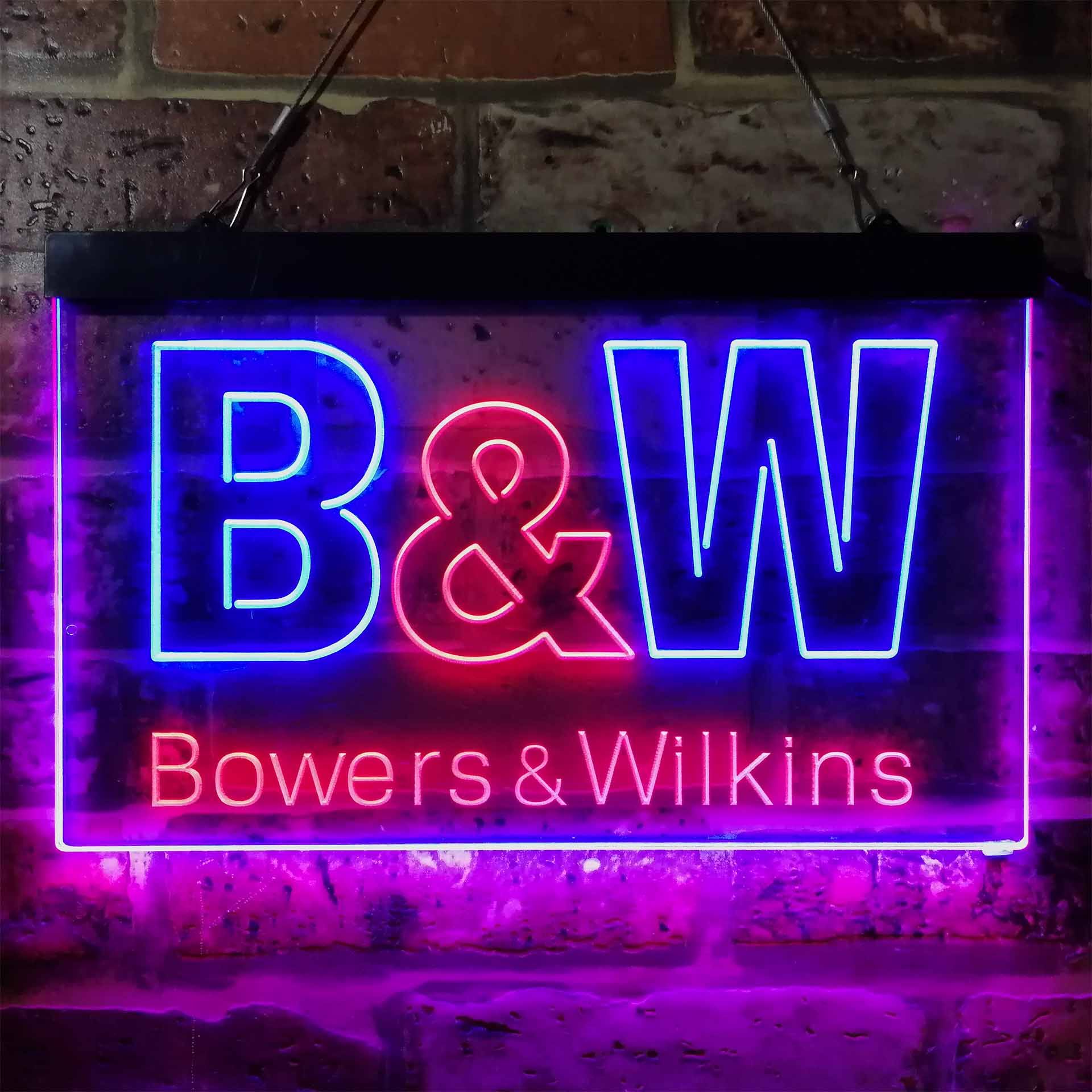 Bowers & Wilkins Dual LED Neon Light Sign